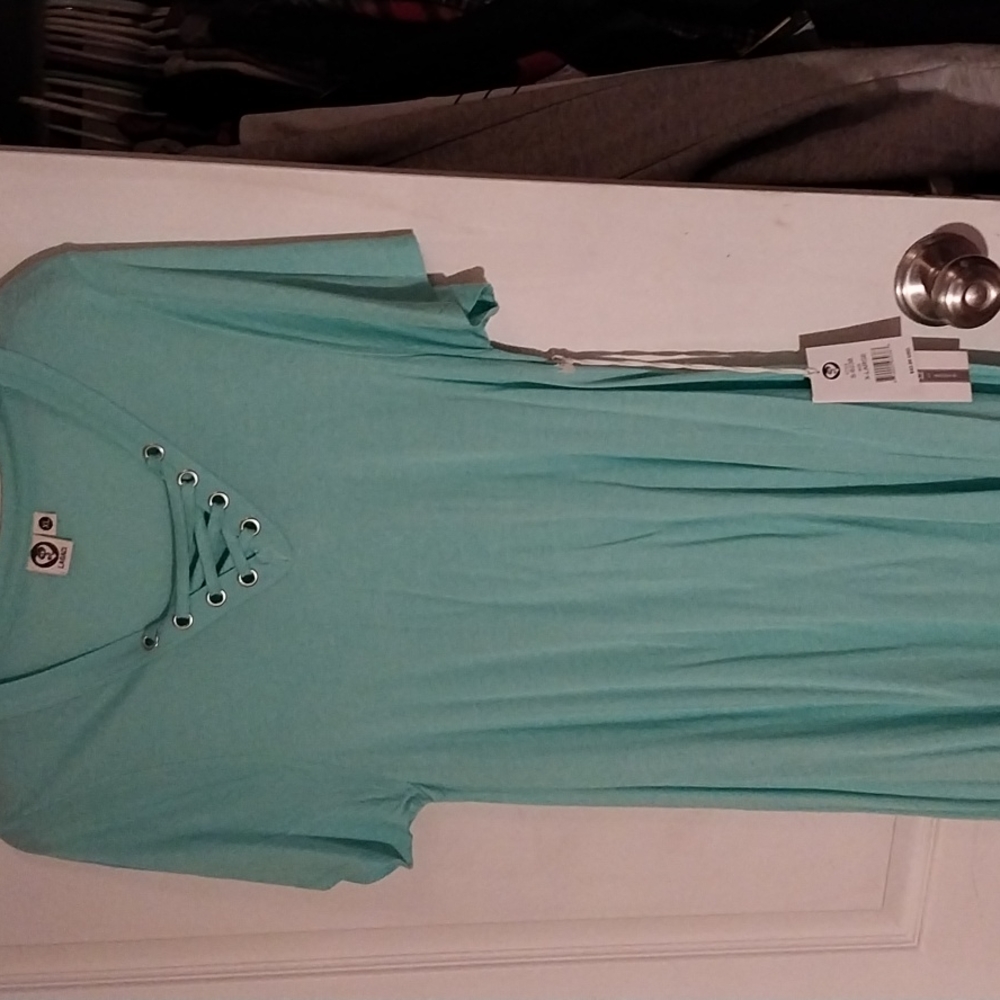 Mint green short sleeve Tunic or minidress